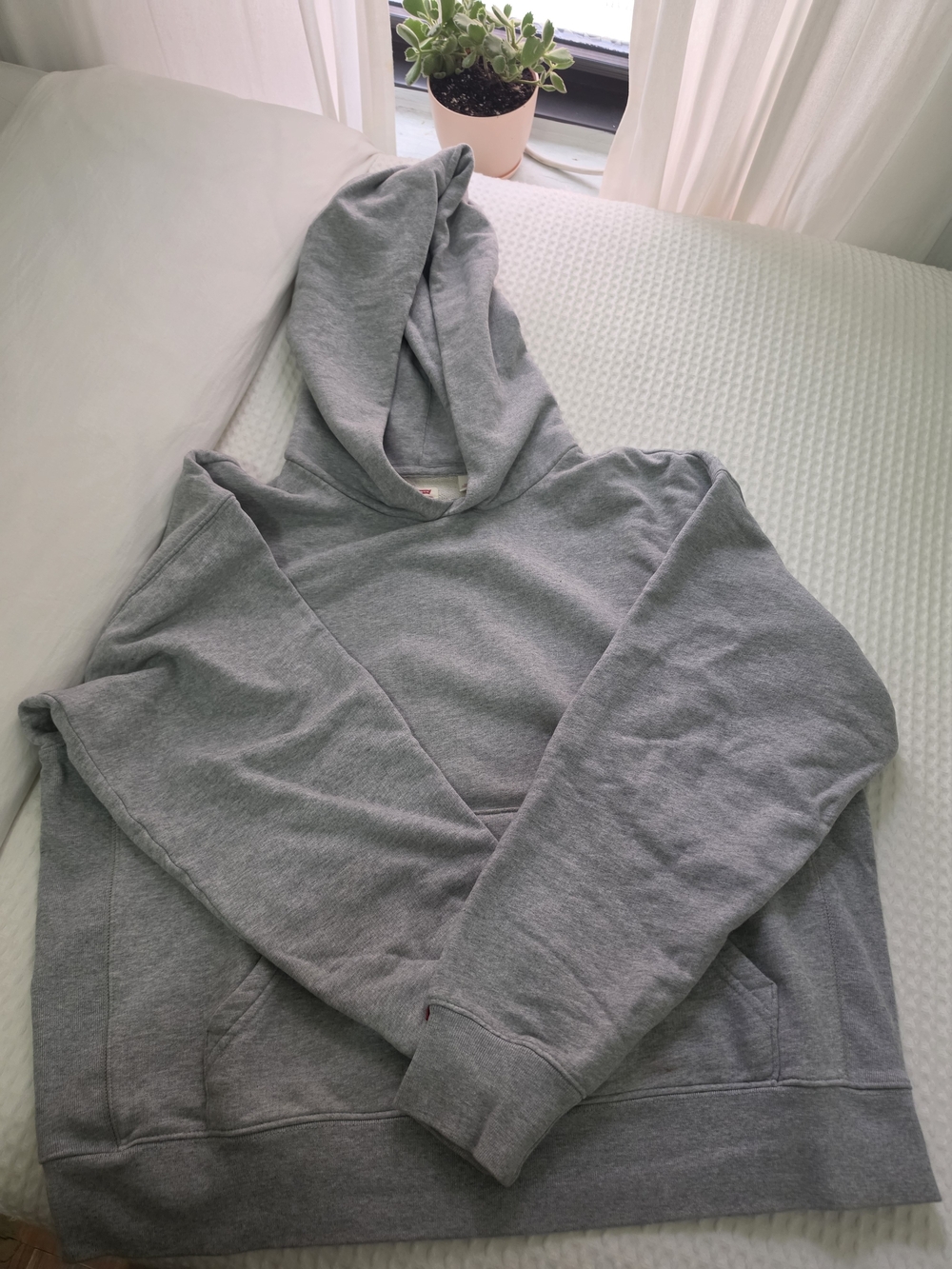 Levi's 100% Cotton Gray Pullover Hoodie L